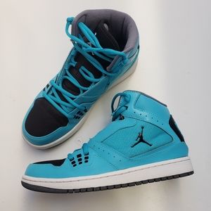 Jordan 1 Flight Mid Gamma Blue black cool grey white Nike mens 8 high top